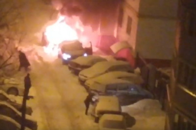 В Рязани на улице Интернациональной сгорел автомобиль